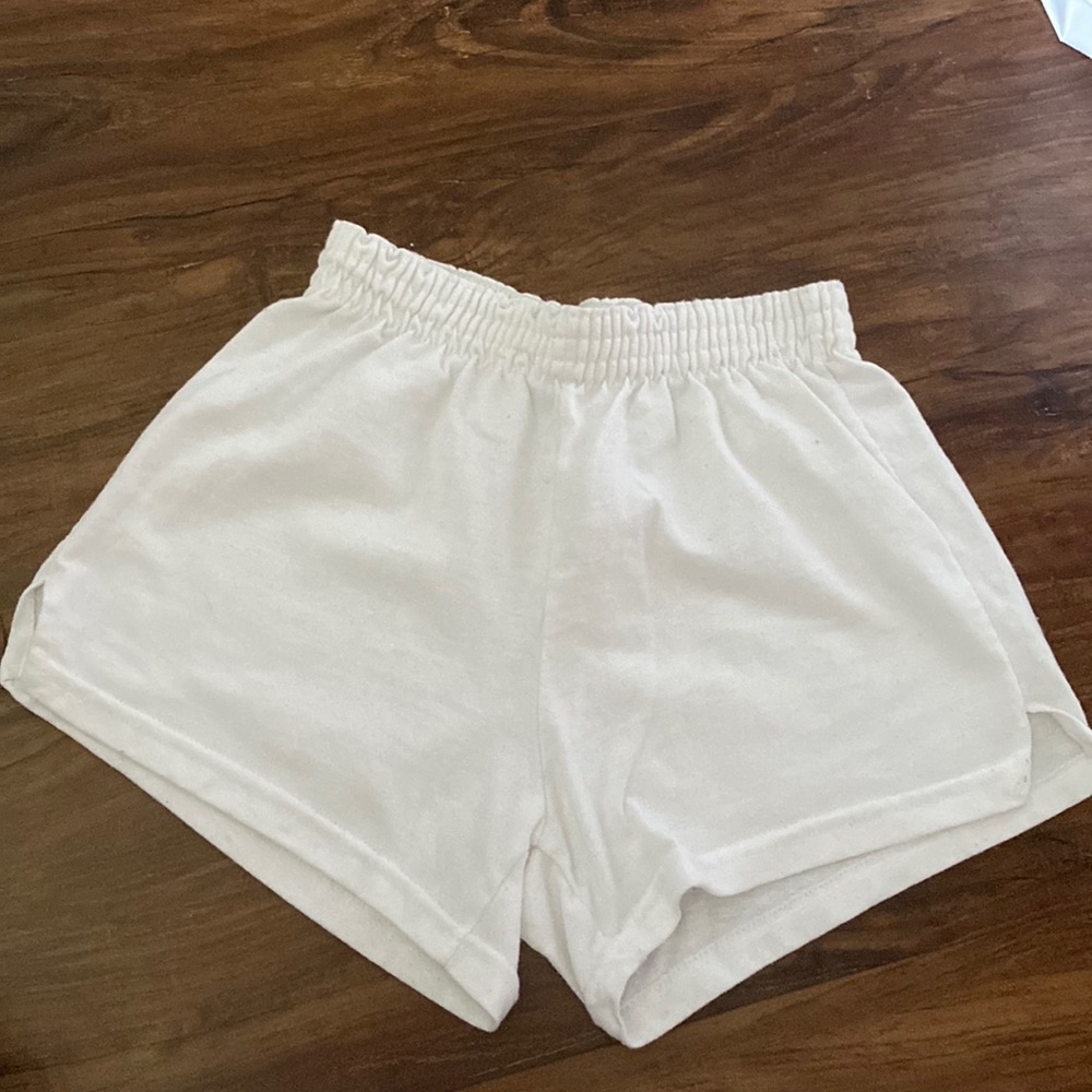 soffe comfy white shorts